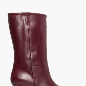 Stivali al polpaccio pelle bordeaux Agua Midi