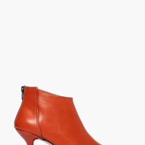 Tronchetti pelle arancio Love 1