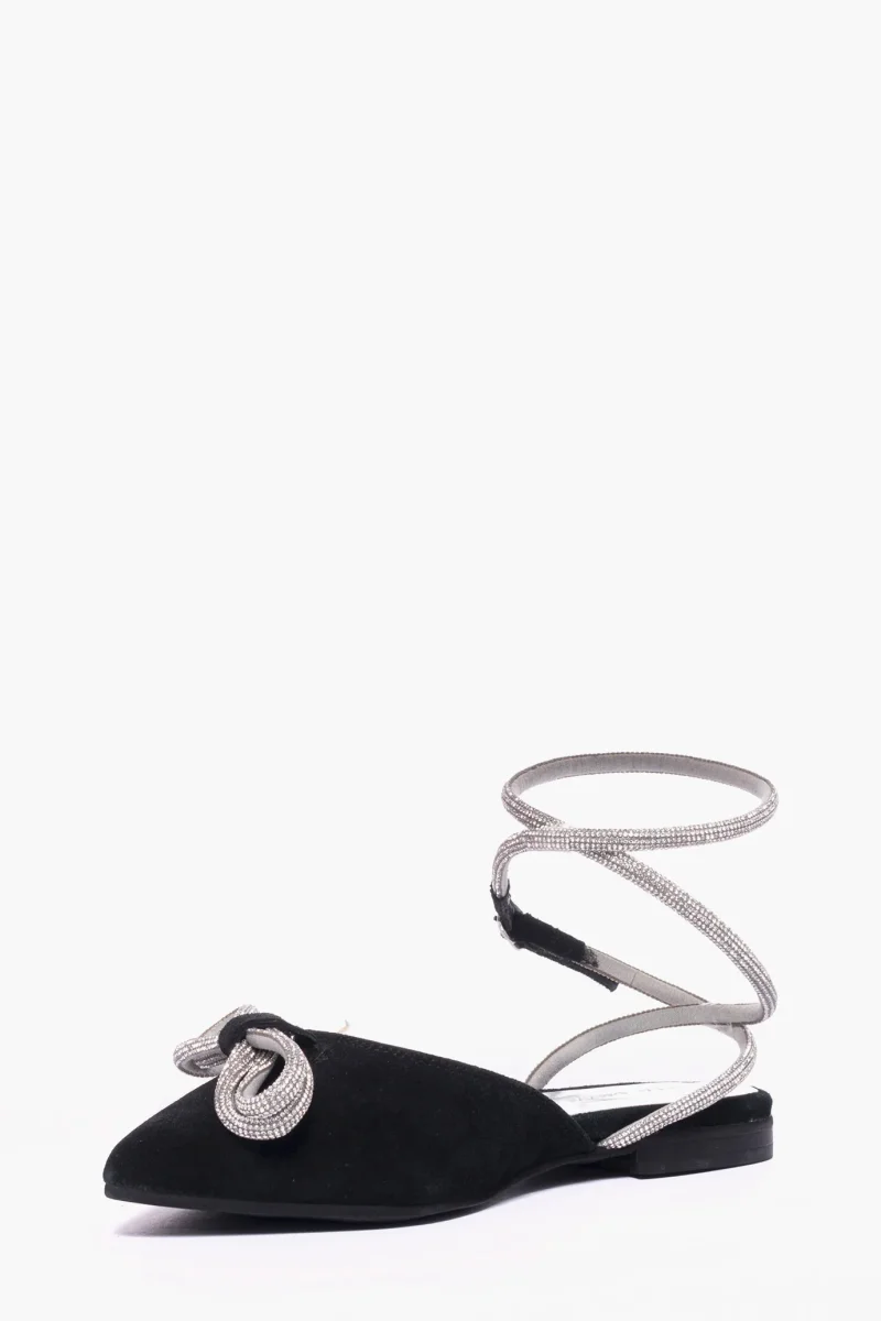 Bambolina Francesca camoscio nero con strass - immagine 4