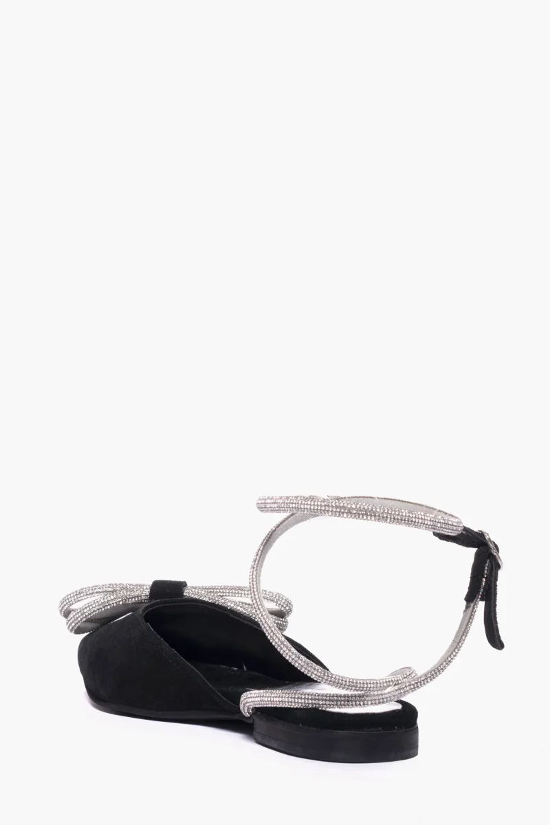 Bambolina Francesca camoscio nero con strass - immagine 5