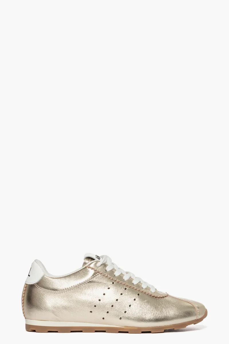 Sneakers pelle oro JL Sushi