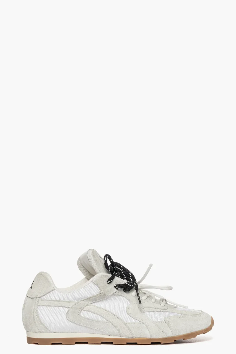 Sneakers Isabel camoscio ghiaccio con doppio laccio JL