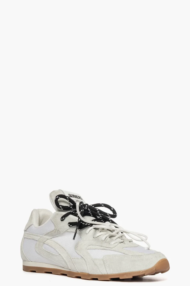 Sneakers Isabel camoscio ghiaccio con doppio laccio JL - immagine 3