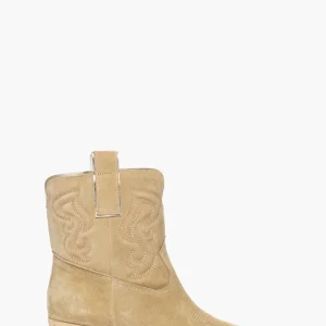 Stivaletti camoscio beige chiaro new old 1220