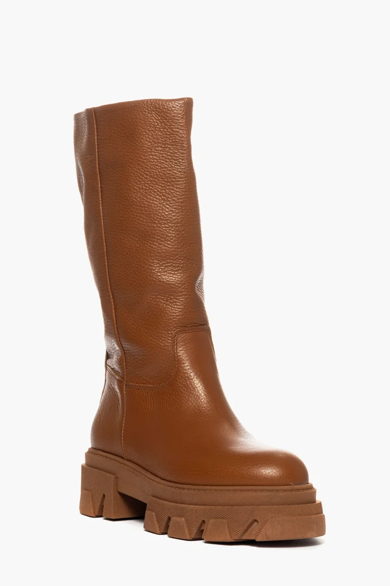 Stivali Wake 37 pelle bottolato total cuoio - immagine 3