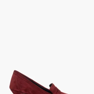 Décolleté 2532 camoscio bordeaux