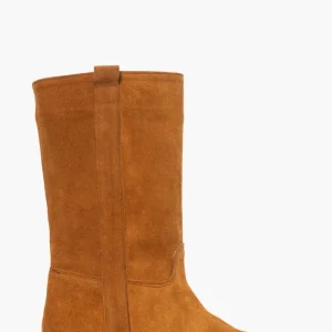 Stivali 282 camoscio cuoio al polpaccio