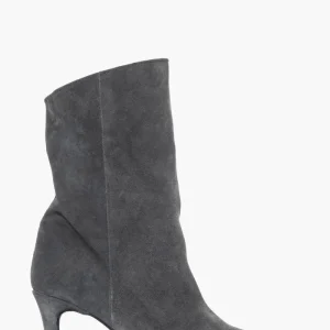 Stivaletti camoscio grigio Gilda 102