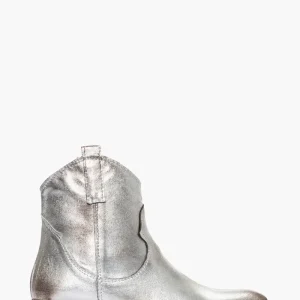Stivaletti in pelle argento Tex 10