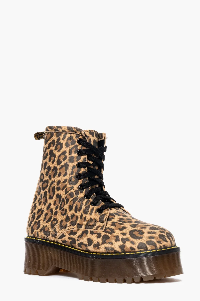 Stivaletti Oxford pelle animalier - immagine 3