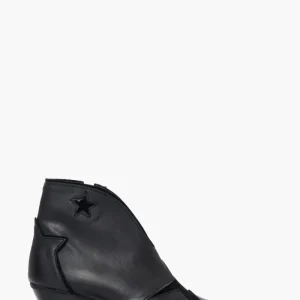 Stivaletti pelle e camoscio nero Stephan Star