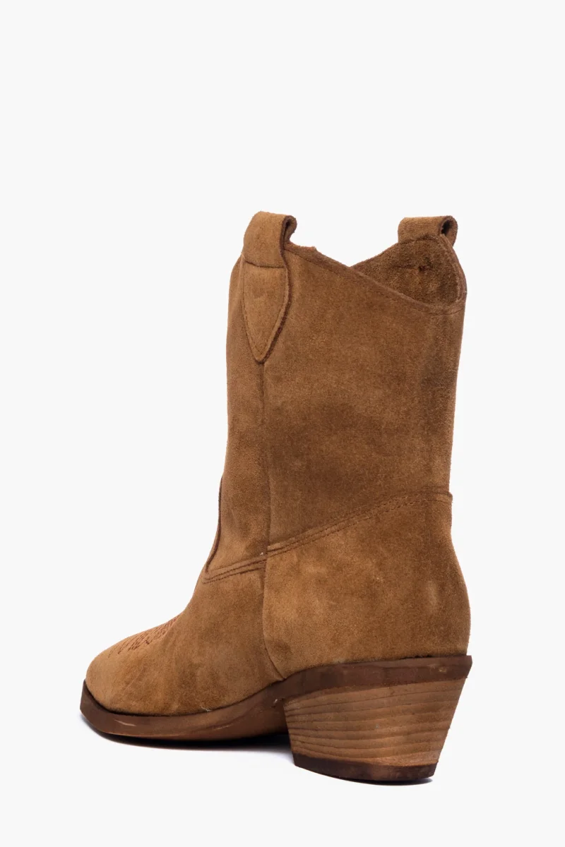 Stivaletti 1253 camoscio cuoio - immagine 5