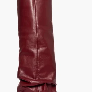 Stivale pelle bordeaux con risvolto aggrappato  Orietta 8