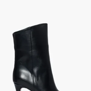 Stivaletti pelle nero Gilda 102