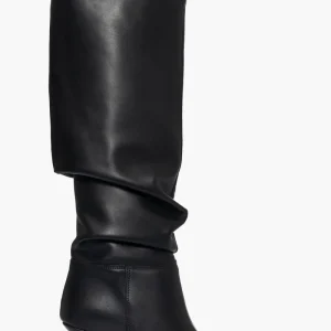 Stivale aggrappato pelle nero Love 20