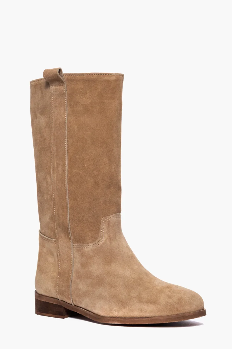 Stivali 282 camoscio taupe al polpaccio - immagine 3