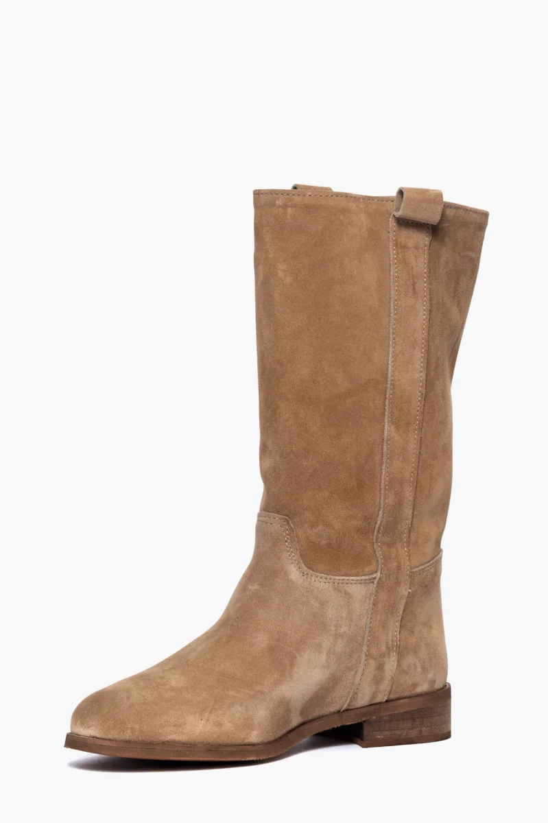 Stivali 282 camoscio taupe al polpaccio - immagine 4