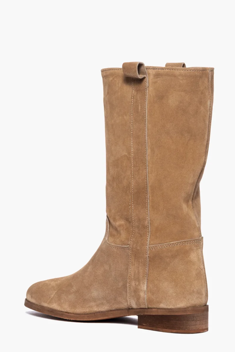 Stivali 282 camoscio taupe al polpaccio - immagine 5