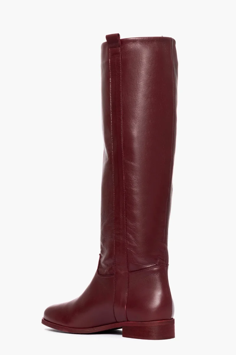 Stivali pelle bordeaux 281 - immagine 5