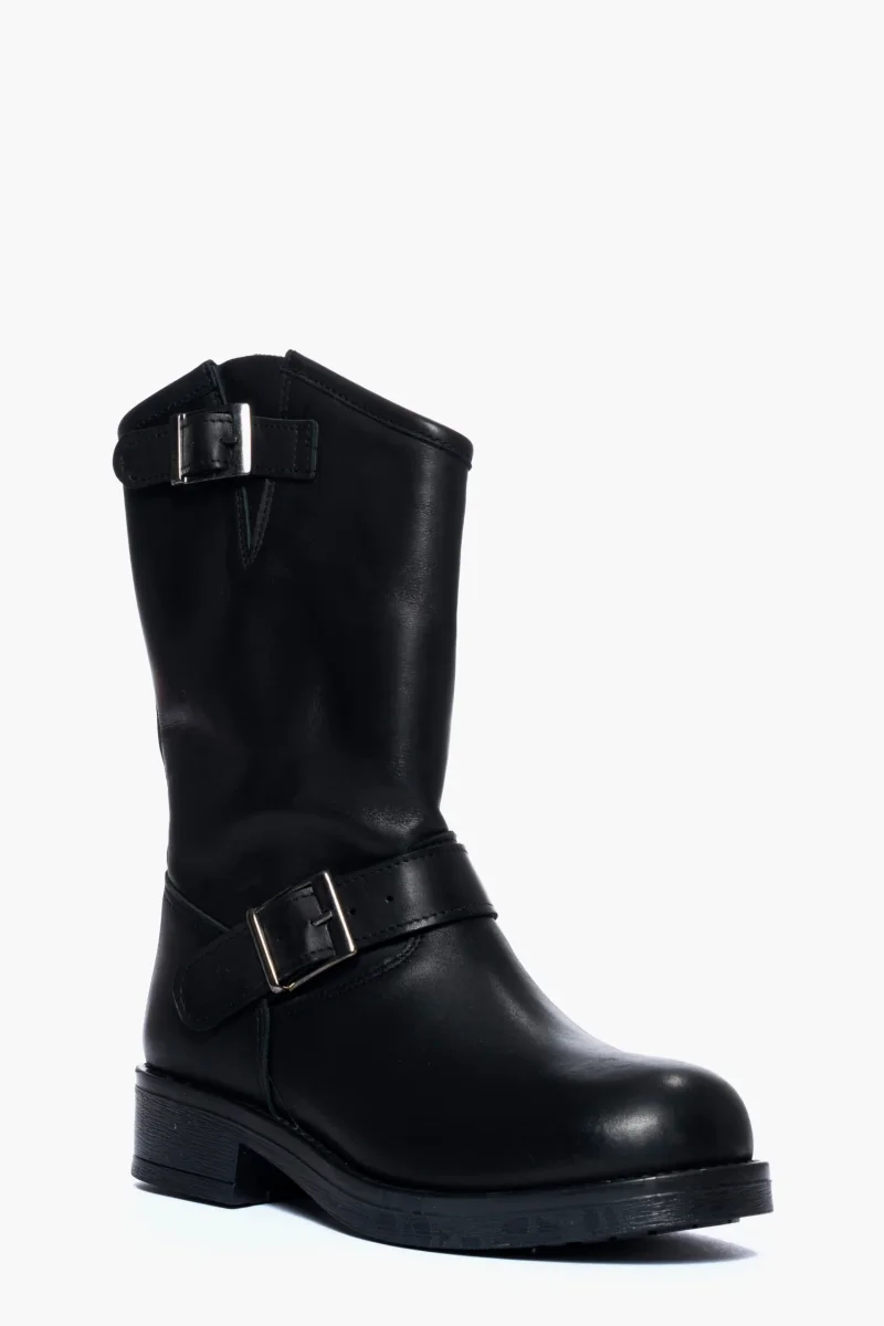 Stivali Harley pelle nero - immagine 3