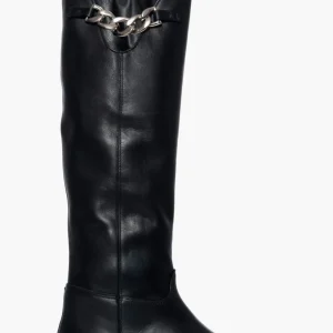 Stivali pelle con accessorio catena 277