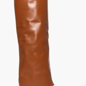 Stivali Orietta 5 pelle cuoio con risvolto