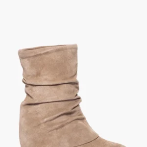 Stivali Full Upp Gote camoscio taupe con rialzo interno