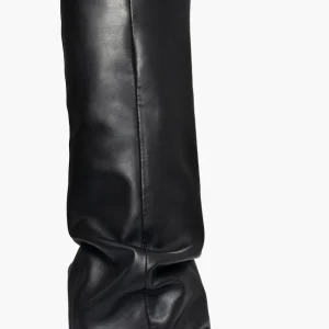 Stivale pelle nero con risvolto aggrappato Orietta 8