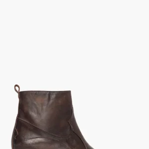 Stivaletti nabuk marrone e pitone Oldwest black 2