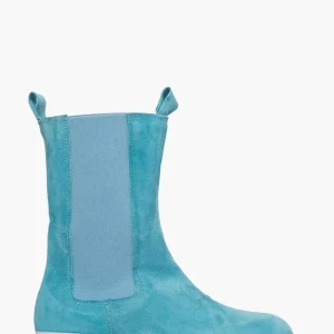 Stivaletti Wake 12 camoscio celeste con elastici
