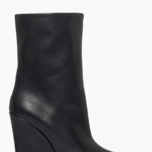 Stivaletti pelle nero con zeppa 1790