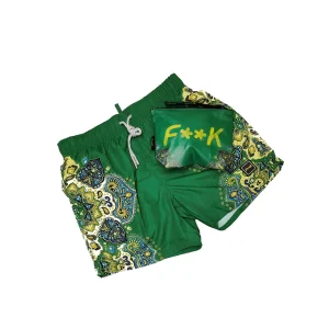 SHORT UOMO A FANTASIA VERDE - F22-2030U