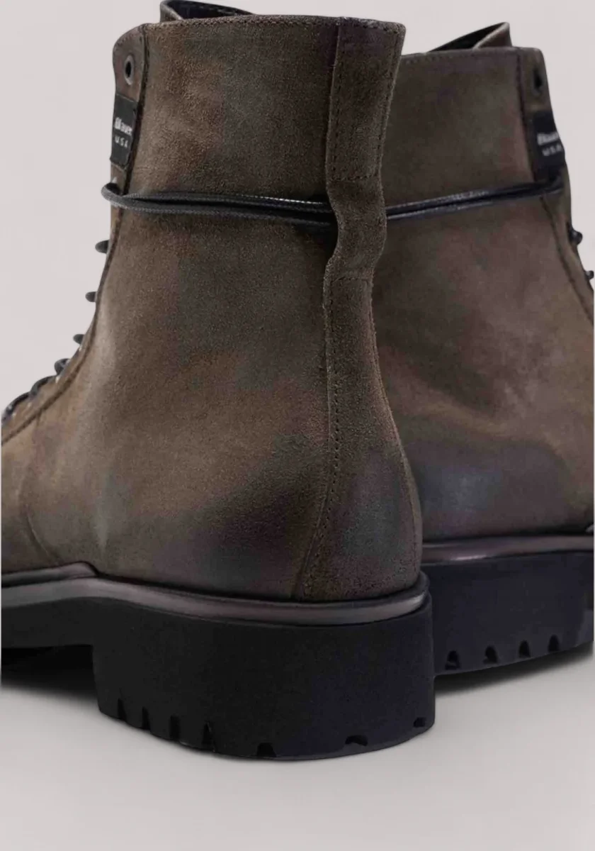 SCARPE UOMO ANFIBI IN NABUK TAUPE - immagine 4