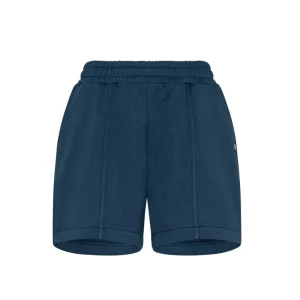 BERMUDA DONNA IN FELPA BLU PROFONDO- F32211 83