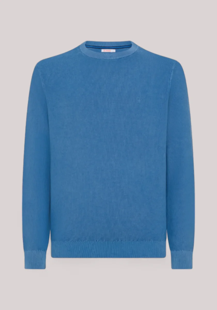 MAGLIA UOMO IN COTONE AVIO - ROUND VINTAGE K34118 56