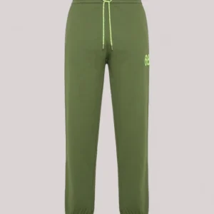 PANTALONE UOMO IN FELPA VERDE SCURO