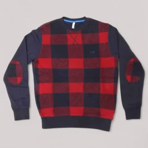 FELPA UOMO GIROCOLLO NAVY BLUE