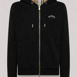 FELPA UOMO FULL ZIP NERO