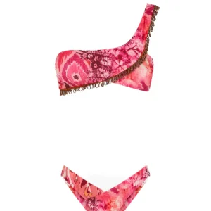 BIKINI DONNA FASCIA MONOSPALLA E SLIP AMERICANO FISSO DREAMCATCHERO - FK23-0231X1