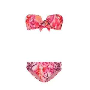 BIKINI DONNA FASCIA E SLIP CLASSICO CORALLO - FK23-0251X1
