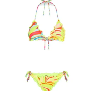 BIKINI DONNA TRIANGOLO E SLIP REGOLABILE  FROU FROU GIALLO - FK23-1579U