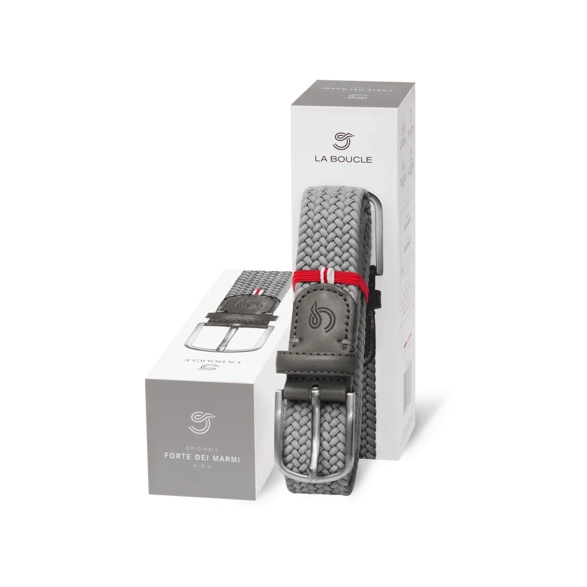 La Boucle cintura intrecciata con fibbia in metallo premium box regalo Forte Dei Marmi Glacier - immagine 4