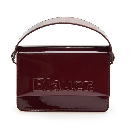 Blauer Pochette Borsetta a Mano Donna ecopelle vernice Min01 bordeaux