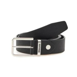 Blauer Cintura SAFF01 pelle made in Italy uomo nero black saffiano