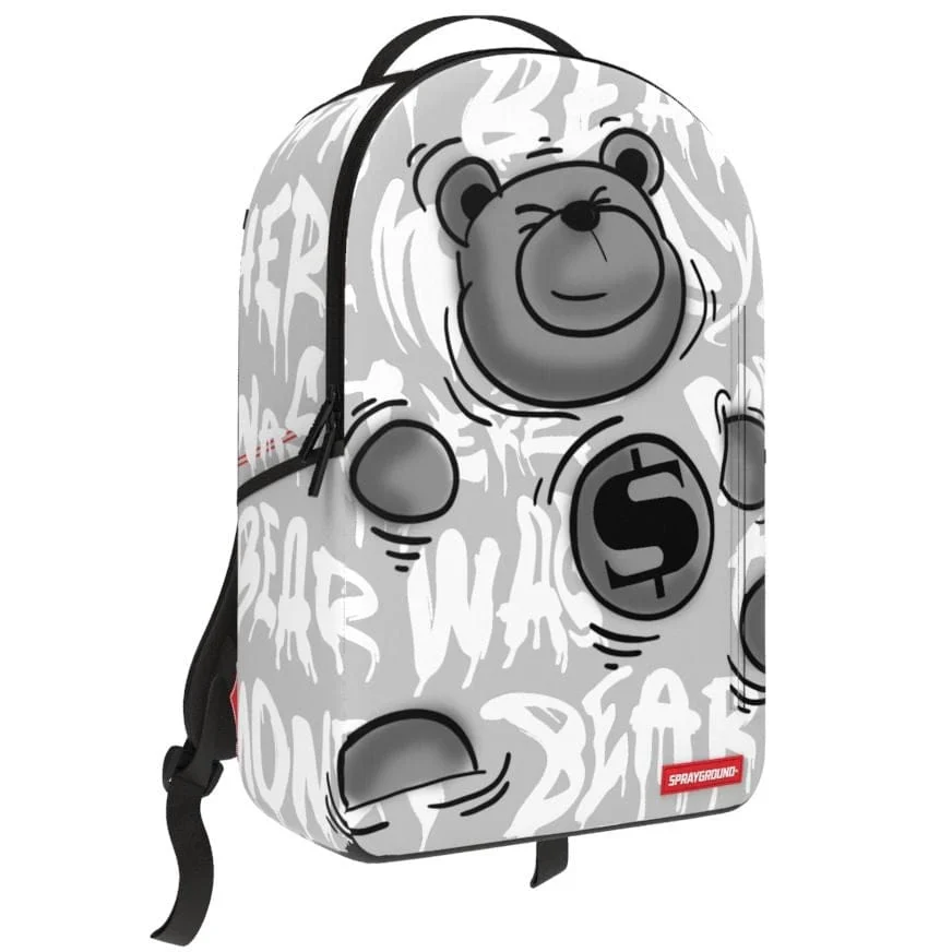 Sprayground Zaino Big Backpack Scuola City Viaggio Shark bear money - immagine 3