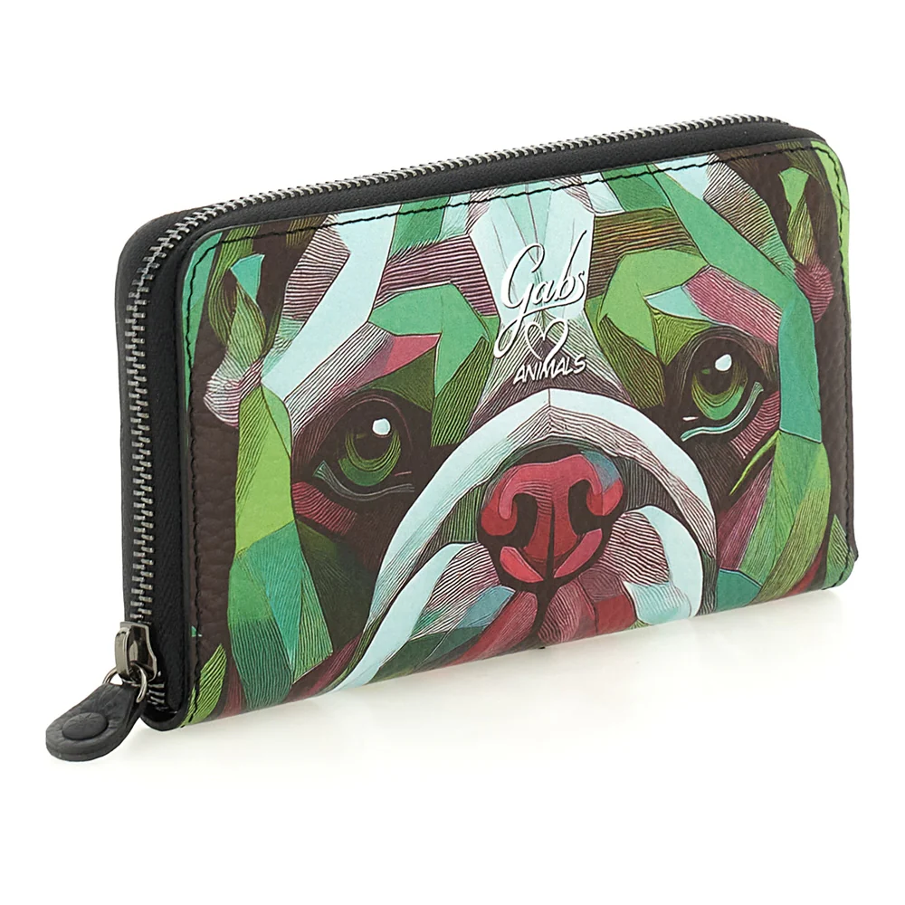 Gabs Portafoglio portamonete slot card zip around Pelle Gmoney17 Bull TRIP - BULLDOG VERDE (Copia) - immagine 8