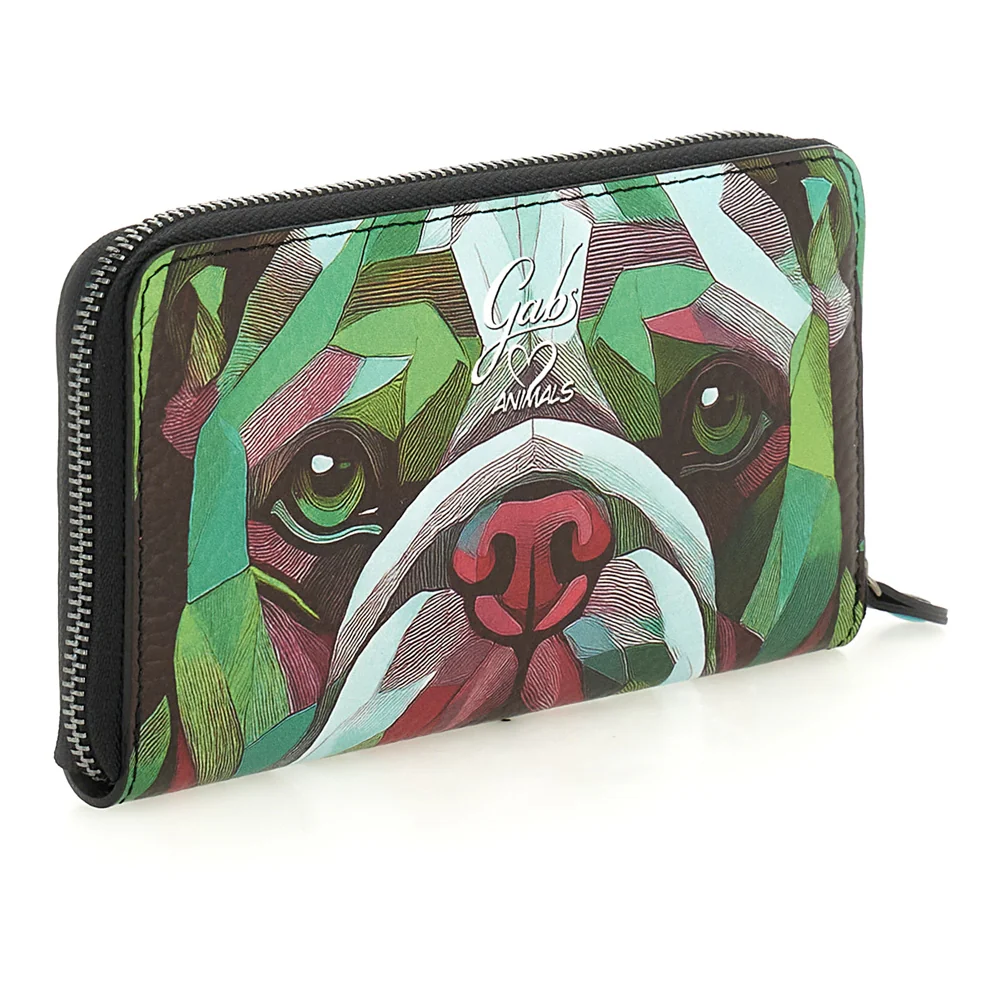 Gabs Portafoglio portamonete slot card zip around Pelle Gmoney17 Bull TRIP - BULLDOG VERDE (Copia) - immagine 7