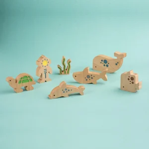 Giocattoli in legno LITTLE DIVERS - Set Ocean