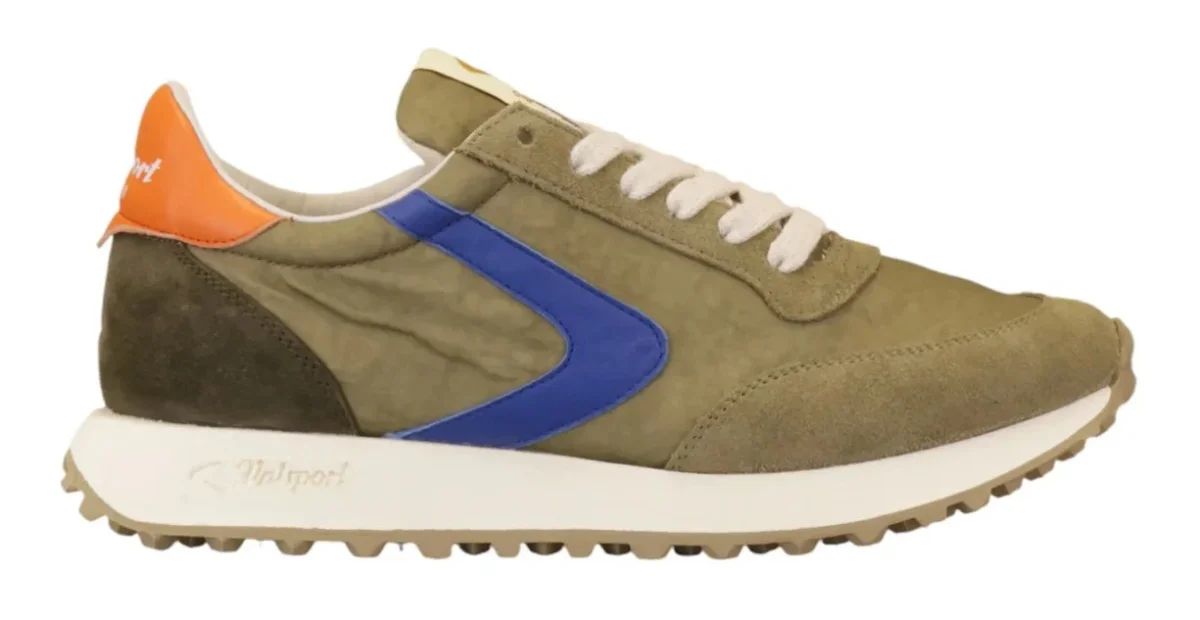 Valsport Scarpe Sneaker artigianali pelle Made in ITALY Start Run Nylon Vintage Musk