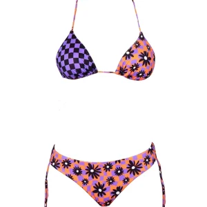 BIKINI DONNA TRIANGOLO E SLIP COULOTTE ARANCIO - FK23-1050X1
